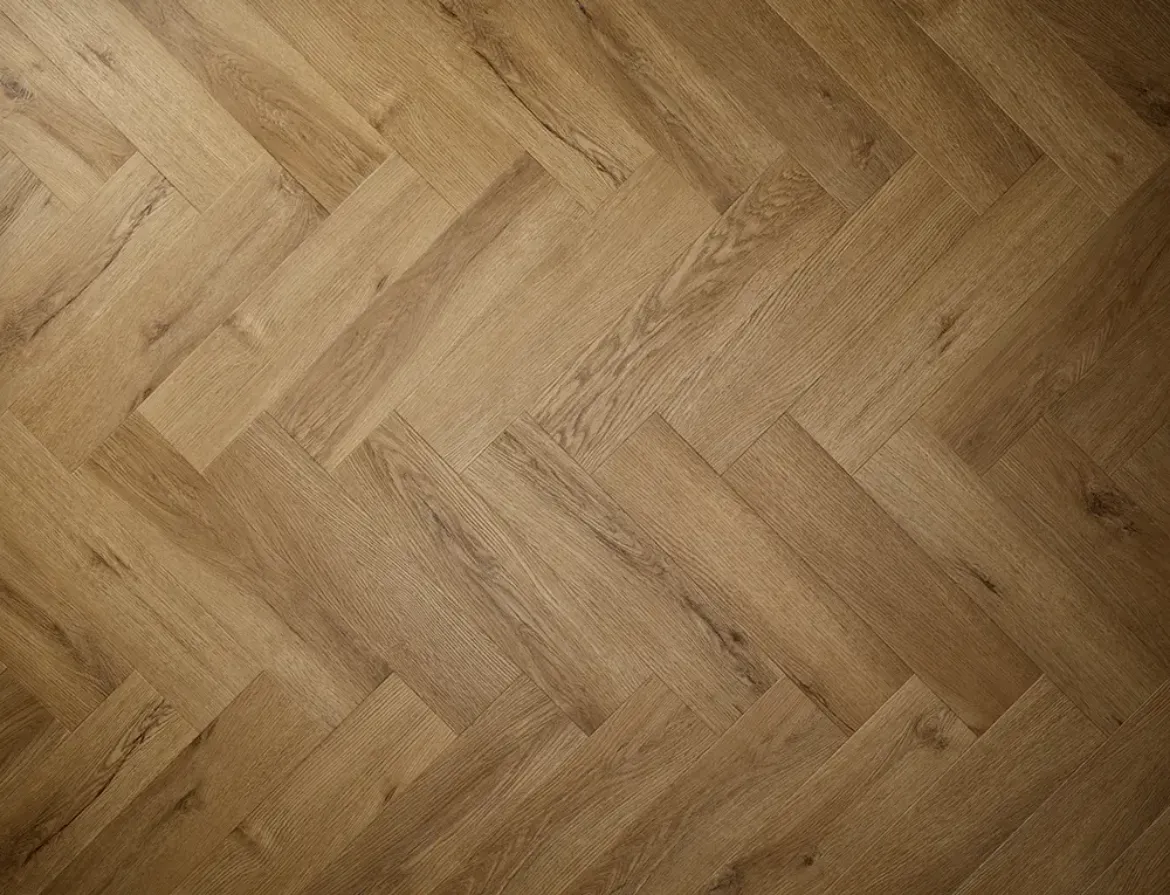 Traditional Oak Herringbone LVT Flooring